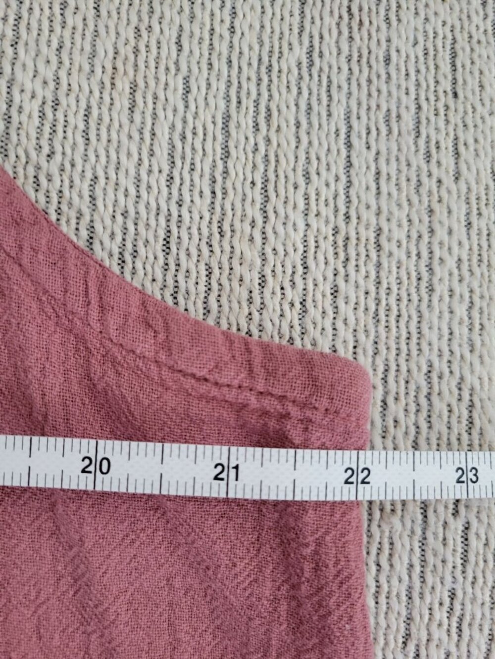 Oh My Gauze Sylvia Tank Dress Lagenlook size XL Dusty Rose Sleeveless beachy - Picture 7 of 7